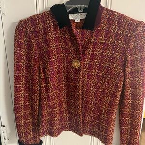 St. John Multicolor Tweed Jacket